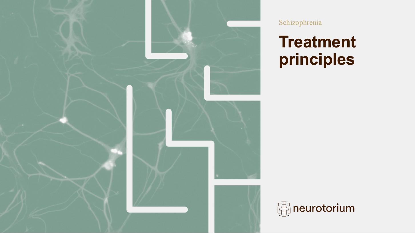 Schizophrenia – Treatment-Principles – slide 1